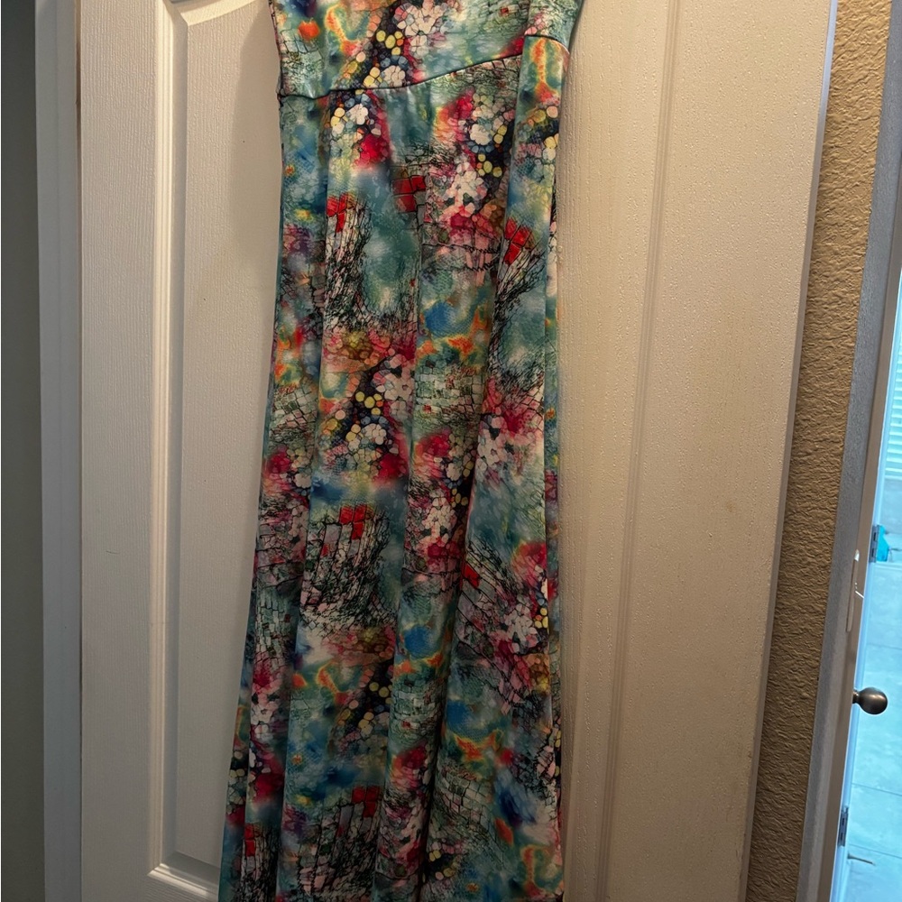 LuLaRoe Multicolor Abstract Maxi Dress